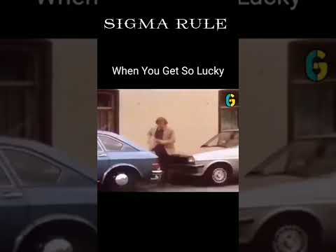 When You Get Lucky | The Funny Sigma Male | #sigmarule #respect #viralshorts