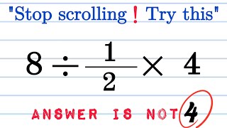 Very Tricky Math Challenge That 98% Get This WRONG!#pemdas 