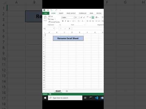 #youritcoach055 how to rename excel sheet #viral #youtube #excel #trending #folder