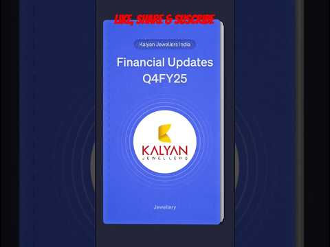 Kalyan Jewellers Q4FY2025 result #q4results2025 #kalyanjewellers #result #jewellerycollection