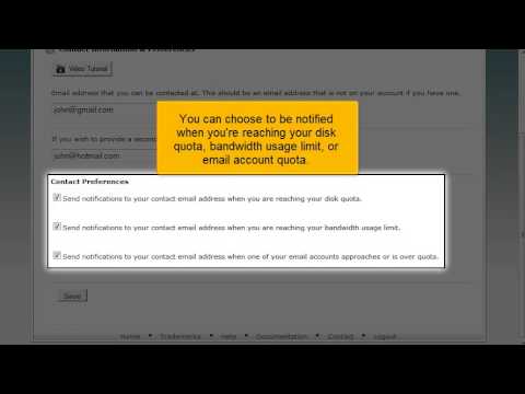 How to update your contact information in cPanel