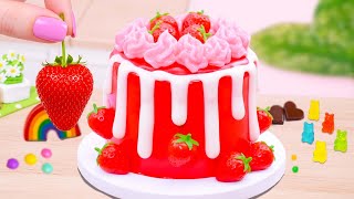 Tarta Rosa de Chocolate 🎀🍫 Dulce, Encantadora y Muy Llamativa | Mini Cake Rainbow