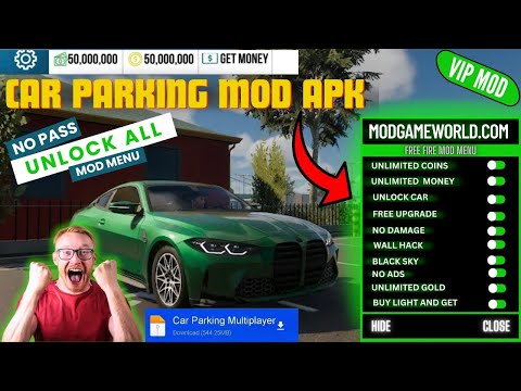 Car Parking Multiplayer Mod Menu Apk (2025)✅ Unlimited money, Unlocked All Car's.🔥