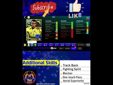 افضل تطويرة ل Cafu - افضل مهارات ل Cafu - The best train and skills fo cafu __#efootball2024 #pes