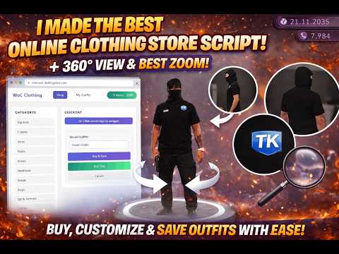 Online Clothing Shopping FiveM Script (Clothstore)