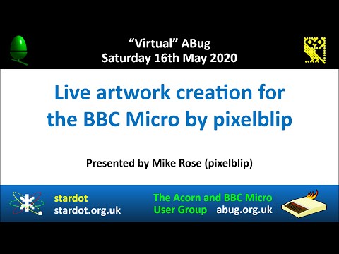 ABug 03: Live artwork creation for the Acorn BBC Micro (Mike Rose aka pixelblip)