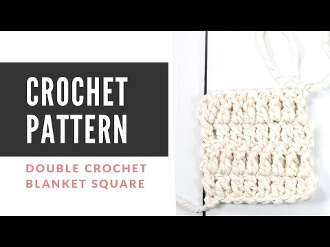 Beginner Double Crochet Square Pattern