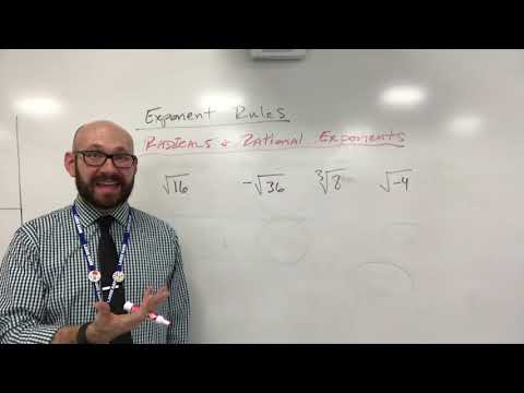 5.1 Exponent Rules   Radicals and Rational Exponents