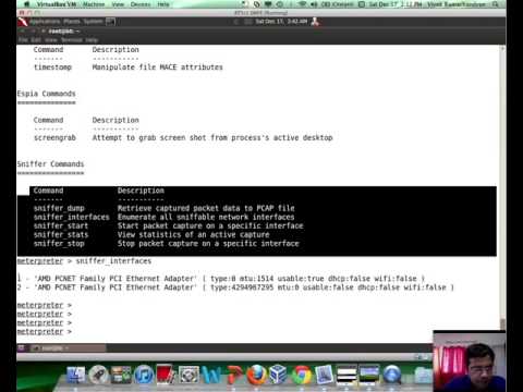 Metasploit Framework Expert Part 10  Espia and Sniffer Extensions   YouTube