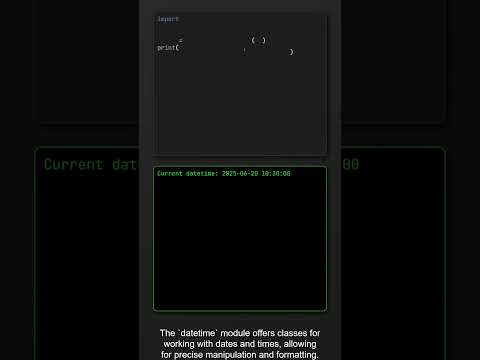 Python Standard Library (6.3) #coding #codeblocks #learnpython