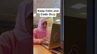Keep Calm and Code On #coding #techgirl #humber #canada #mississauga #girlcoder #codecademy #coding