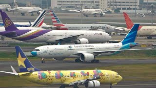 Tokyo HND Airport  🇯🇵  RUSH HOUR Plane Spotting ! Close up Heavy landing / Take off - Haneda Airport