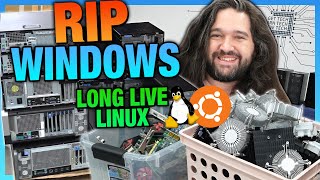 Installing Linux on Hundreds of "Obsolete" Computers | Microsoft Windows 10 Support Ending