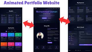 Modern Portfolio Website Using HTML & Tailwind CSS | Full Stack Developer Portfolio