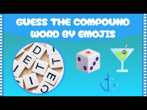 Guess the Compound Words by Emoji 🧩 | 40 Words |  Trivia Night: Compound Word Edition
