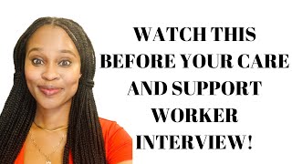 5 COMMON CARE AND SUPPORT WORKER INTERVIEW QUESTIONS AND ANSWERS