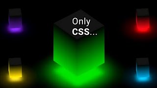 CSS 3D Light Effects ।। CSS 3D Cube Light Animation Effects