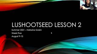 Lushootseed Language Community Lesson August 12, 2021