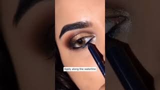 Affordable glam Diwali night eyeshadow look #indianmakeup #indianmakeuplook incolor cosmetics