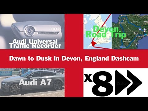 Dusk to Dawn Devon Drive x8 - England Road Trip Dashcam in Audi A7
