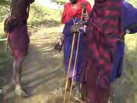 Lion Guardians teach new volunteer to track carnivores
