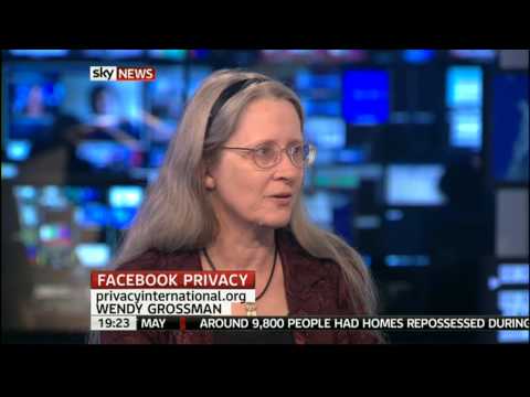 Wendy Grossman on Facebook privacy, Sky News