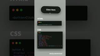 Button with Hover and Pressing effect  HTML/CSS. #frontend #css #html #javascript #tricks