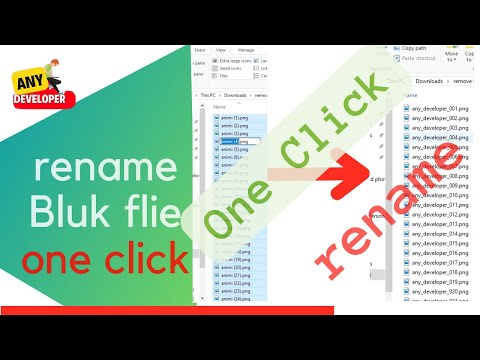 Rename Multiple Files or Sequence Files in 1 mins. | No Softwares | No CMD|Any Developer
