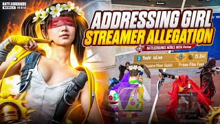 ADDRESSING Pro GIRL STREAMER Serious 😱 ALLEGATION | BGMI YASHH