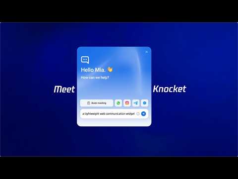 Knocket: Let visitors knock and connect instantly