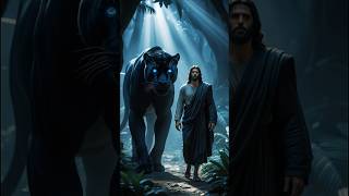 Jesus walking with Black Panther  #jesus #love #jesus #love #faithstories #christianfaith