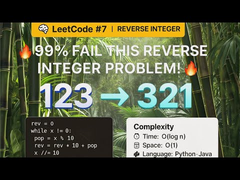 Reverse Integer - LeetCode 7 | Facebook Interview Question | Complete Solution Explained #leetcode