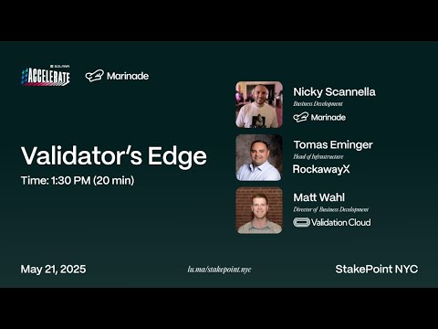 StakePoint NYC: Validator's Edge (Panel Discussion)