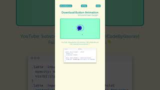 🚀Download Button Animation – Simple & Clean Design! 💡#webdevelopment #webcoding #downloadbutton #css