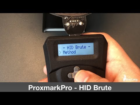 ProxmarkPro - How Brute forcing a HID Reader - HID Brute
