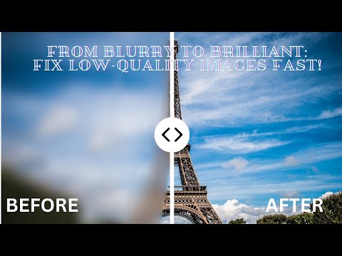 How to Fix Blurry Photos and Enhance Low-Quality Images Online with Cutout Pro – Easy Guide