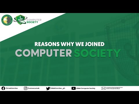 Reasons why we joined Computer Society AY: 2020 - 2021