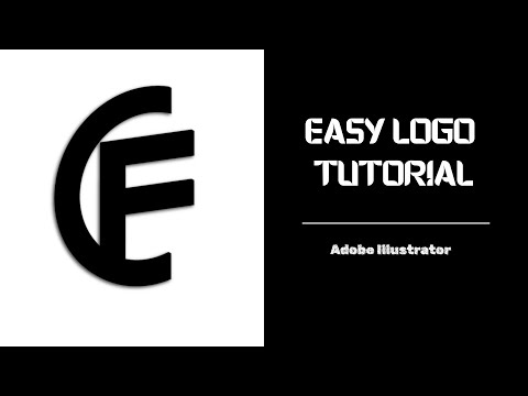 How to Create a Stylish CE Letter Logo in Illustrator | Step by Step Logo Design Tutorial