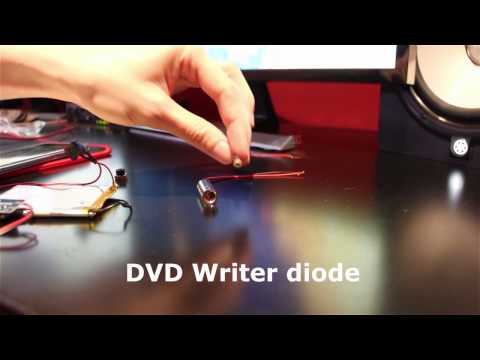 How to make 2$ a powerful burning laser  from DVD Writer / Burner [DIY]