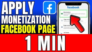 How To Apply Monetization To Facebook Page 2026 (Very Easy)
