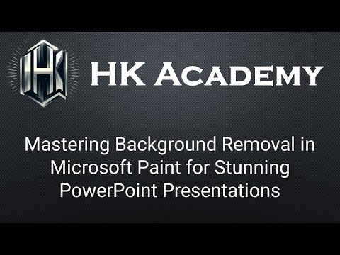 Mastering Background Removal in Microsoft Paint for Stunning PowerPoint Presentations