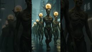 Parade of the Grotesque: Surreal Creatures in a Foggy Dystopian City #shorts
