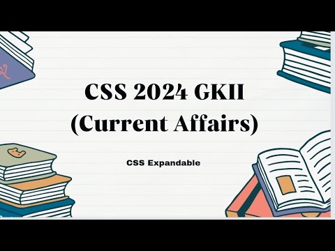 css 2024 GK II #CurrentAffair