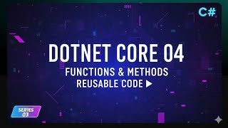 DotNet Core Tutorial 04 | Dot Net Core Full Course | #dotnetcore #dotnetdeveloper #cscoder #coding 