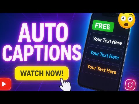 FREE Auto Captions App | 100% Free Captions Generator Without Watermark | Reels & YouTube