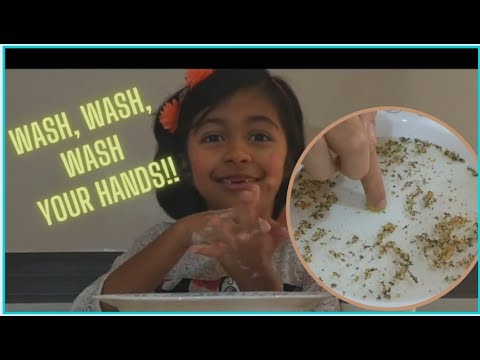 Wash, Wash, Wash your hands!! | Science experiment to show importance of hand washing