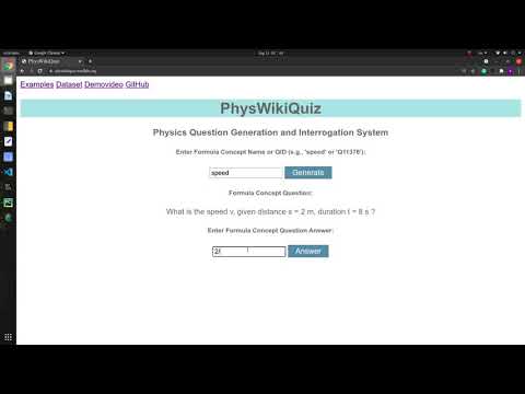 PhysWikiQuiz demo