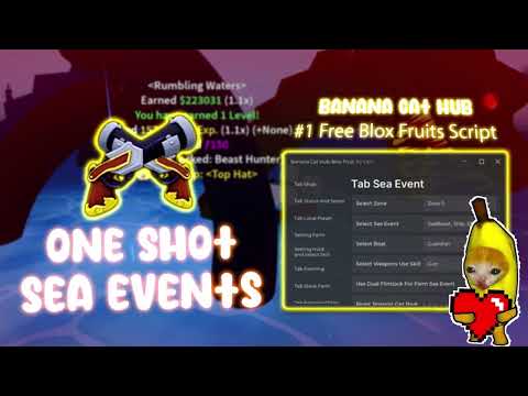 [OP Dual Flintlock] Blox Fruits Script | Auto Terrorshark, Sea Events & Sea Beast | Banana Cat Hub