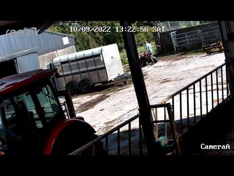Carrying a shovel on a quad bike