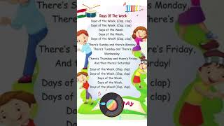 Days of the Week Poem for UKG Kids | Days of the Week Clap Clap Song for Kids | Learn with Smile